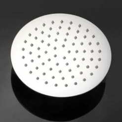 Duschmeister Kopfbrause Flach Edelstahl Max F 122 Chrom 20 X 20 X 6 Rund