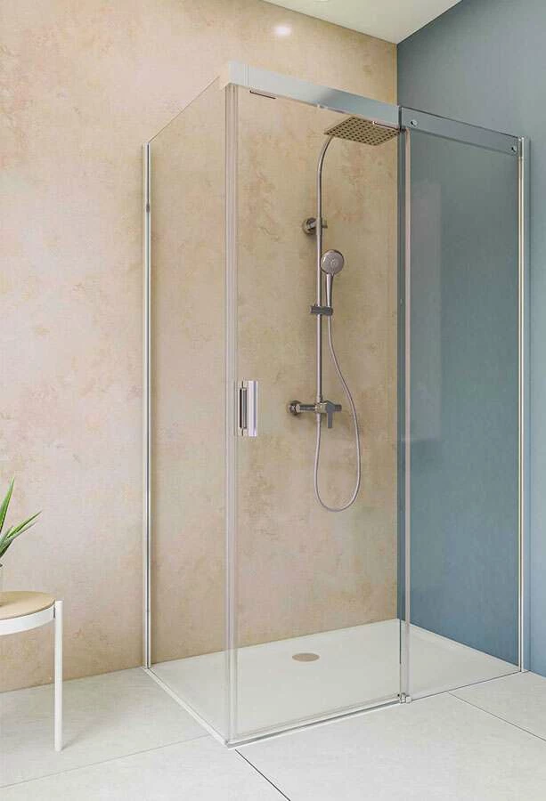 Breuer Duschrückwand Hochglanz-Dekor – Bild 4