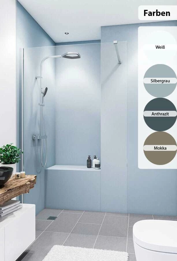 Breuer Duschrückwand In Farbe-Dekor – Bild 2