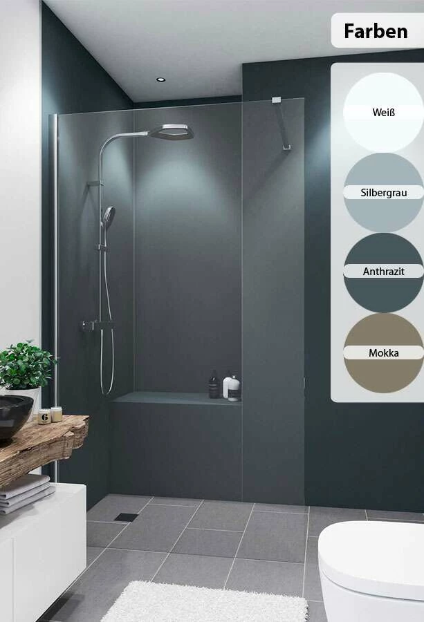 Breuer Duschrückwand In Farbe-Dekor – Bild 3