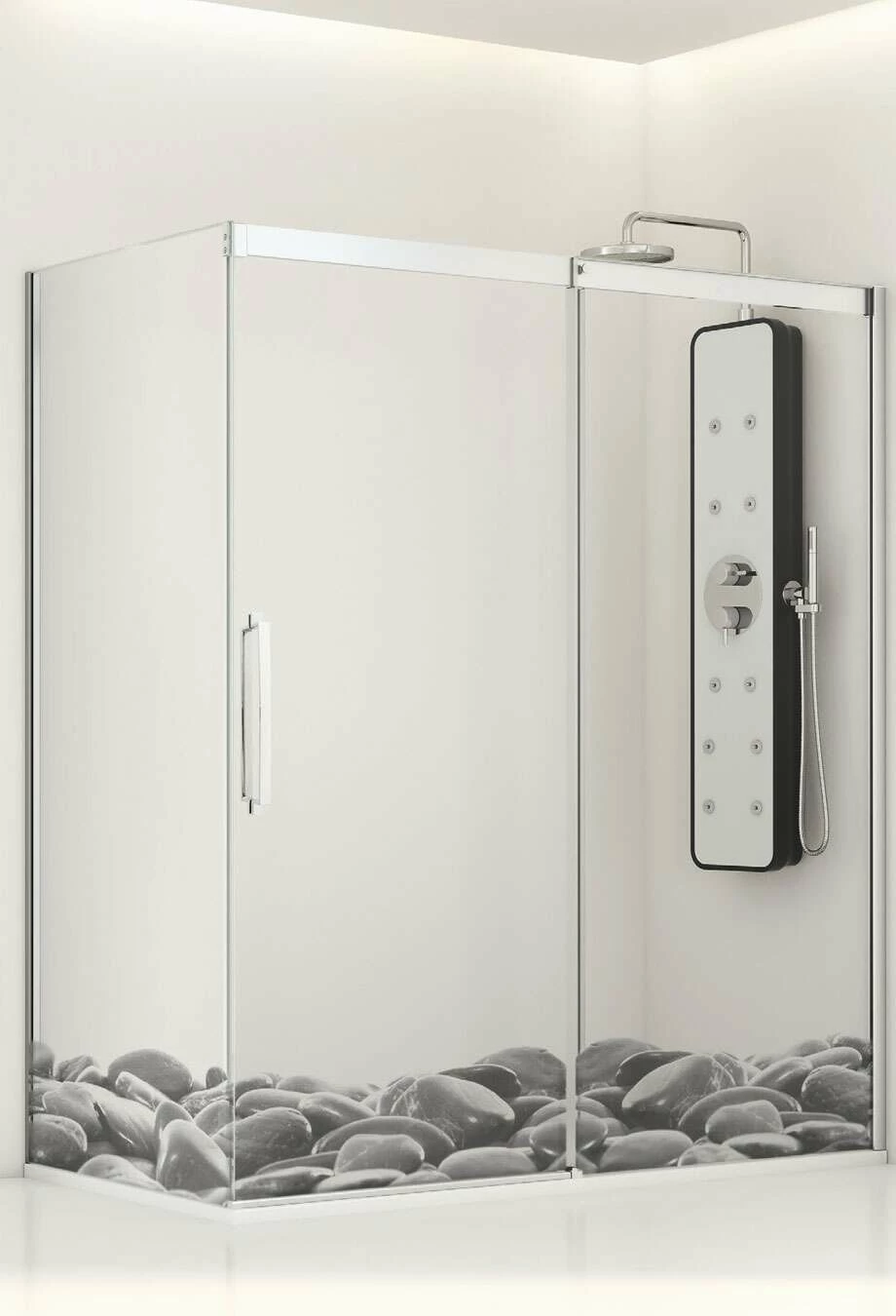 Duschkabine Gleittür Profiltek Vita 2-teilig