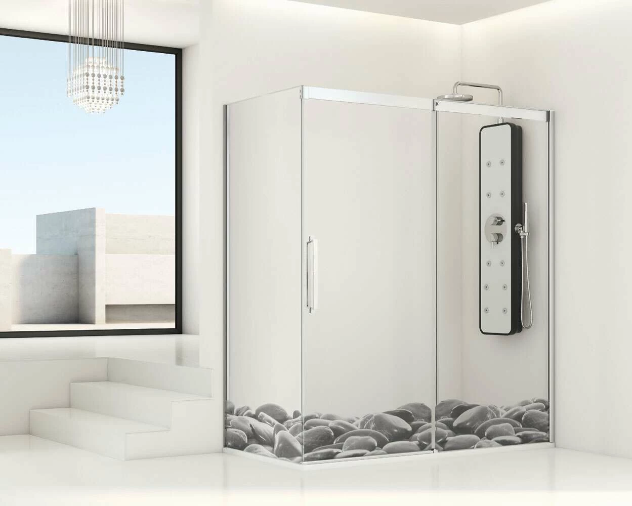 Duschkabine Gleittür Profiltek Vita 2-teilig – Bild 2