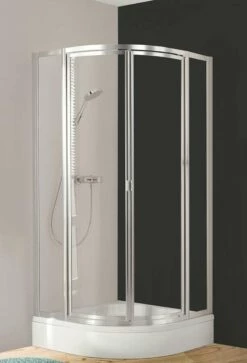 Breuer Fara Runddusche Mit Drehtür 4-teilig