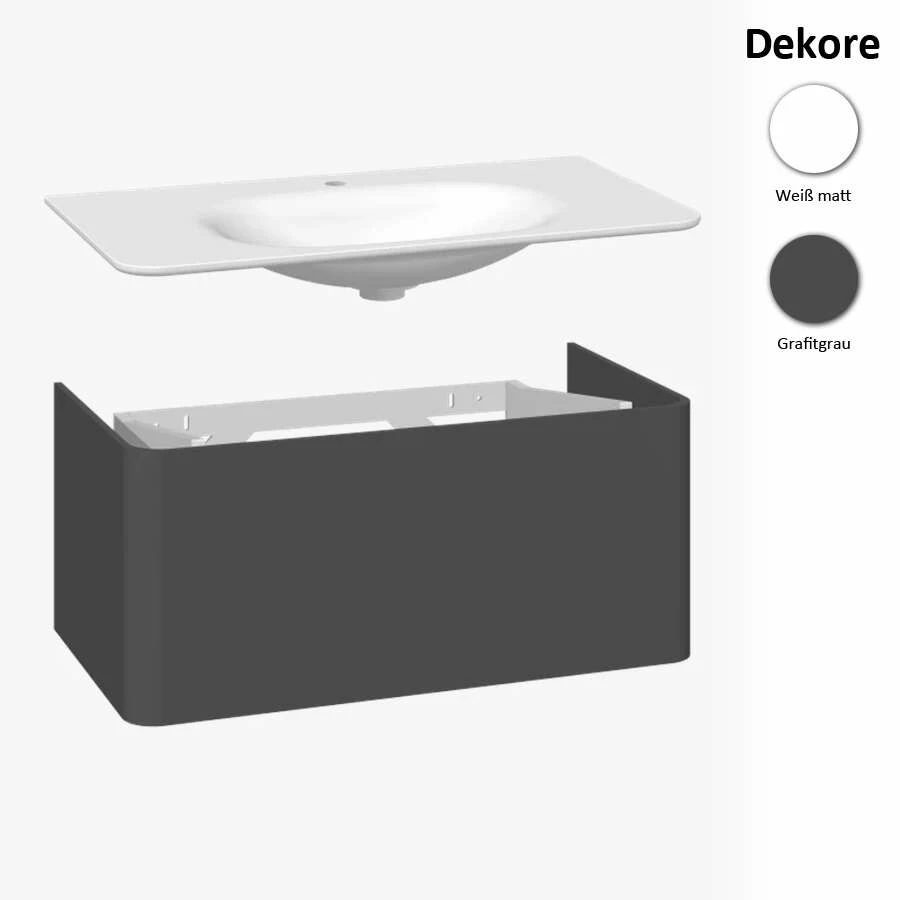 Dansani Curvo Badmöbel 90 Cm – Bild 5