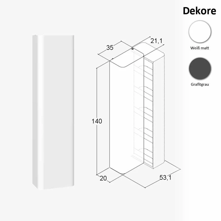 Dansani Curvo Badmöbel 90 Cm – Bild 9
