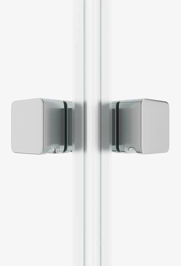 Duschmeister Max F 124 Eckeinstieg Mit Schiebetüren Flexibler Verstellbereich 77-90x190 Cm In Chrom – Bild 3