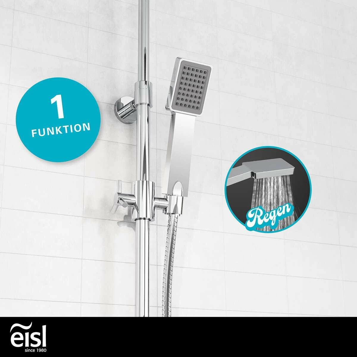 Eisl EASY REFRESH Überkopf-Brauseset, Chrom – Bild 6