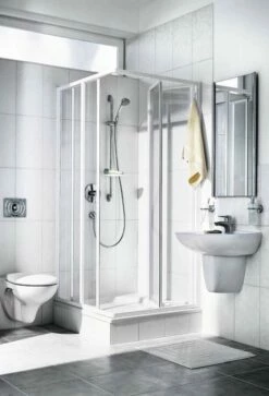 Kermi Ibiza 2000 Eckeinstieg Gleittür Links Und Falttür Rechts 1850 Mm Hoch