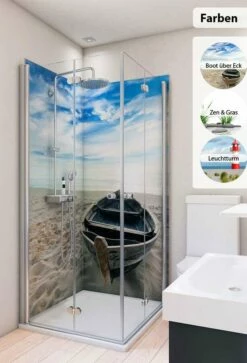 Breuer Duschrückwand Foto-Motive 2-seitig