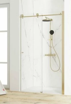 Schulte MasterClass Schiebetür Gleittür In Nische 8 Mm Goldoptik