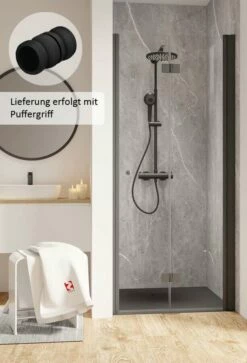 Schulte Garant 2.0 Drehfalttür In Nische Express Plus Black Style