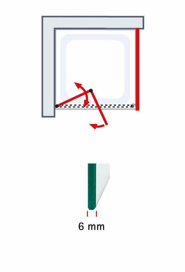 Schulte Garant 2.0 Drehfalttür Inklusive Seitenwand Express Plus – Bild 4