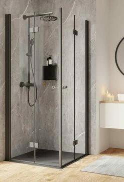 Schulte Garant 2.0 Drehfalttür Als Eckeinstieg Express Plus Black Style