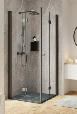 Schulte Garant 2.0 Drehfalttür Als Eckeinstieg Barrierefrei Express Plus Black Style