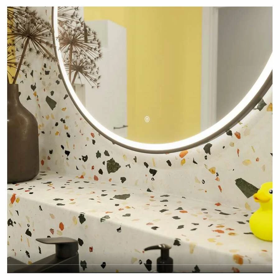 Dansani Leuchtspiegel Shine Mit Dimmer Schwarz 75 Cm – Bild 3