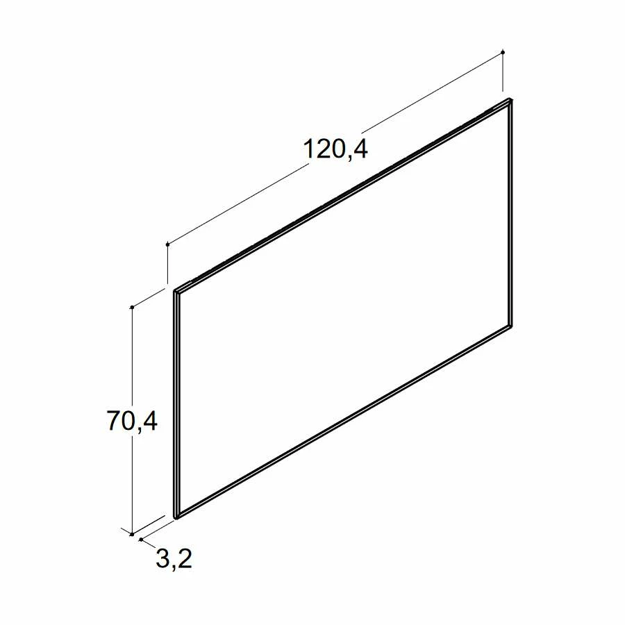 Dansani Rahmenspiegel Select Schwarz 70,4 X 120,4 Cm – Bild 4