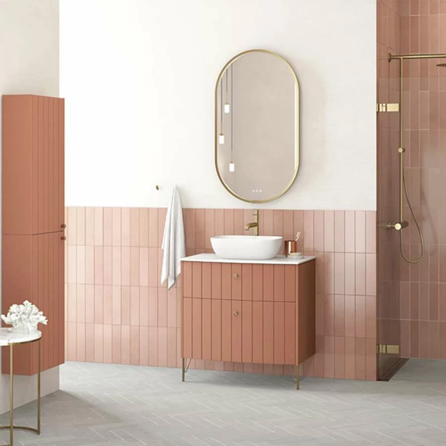 Dansani Moon Rahmenspiegel Mit Lichtregler Oval Schwarz 105 X 60 Cm – Bild 6