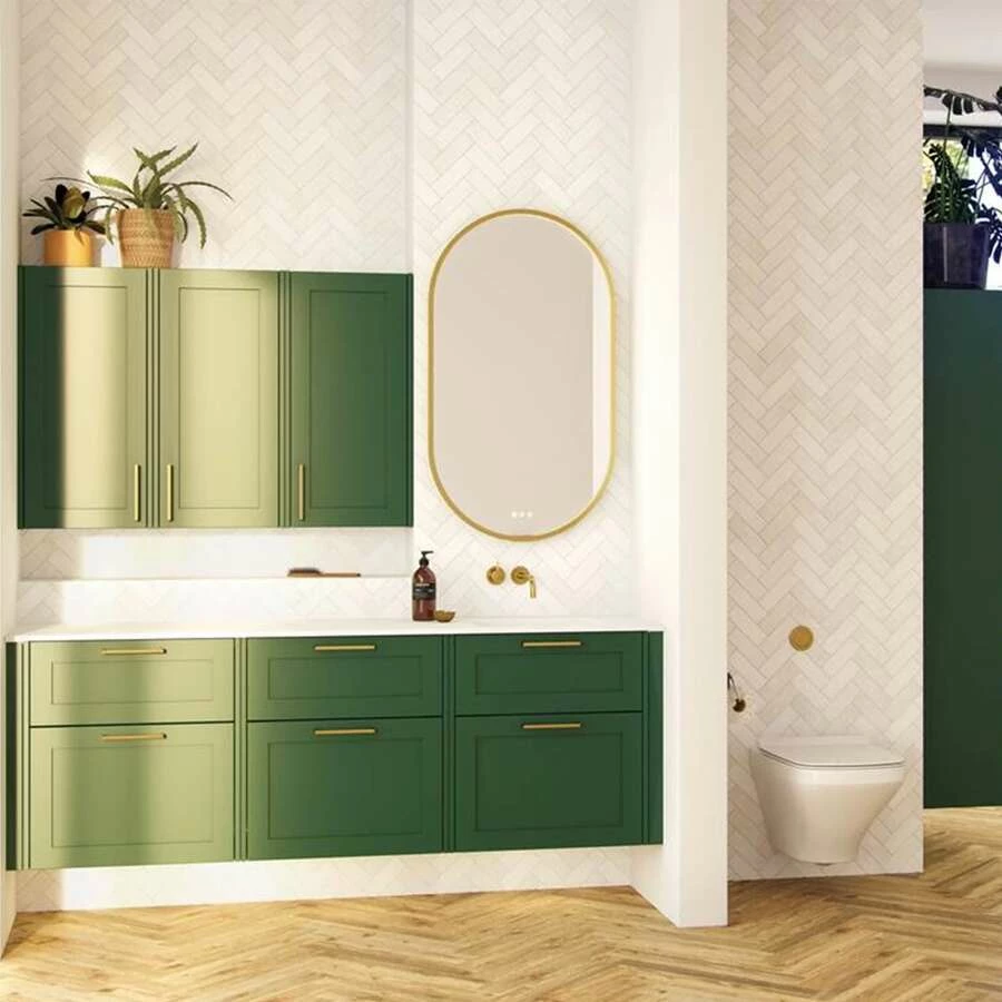 Dansani Moon Rahmenspiegel Mit Lichtregler Oval Schwarz 105 X 60 Cm – Bild 7