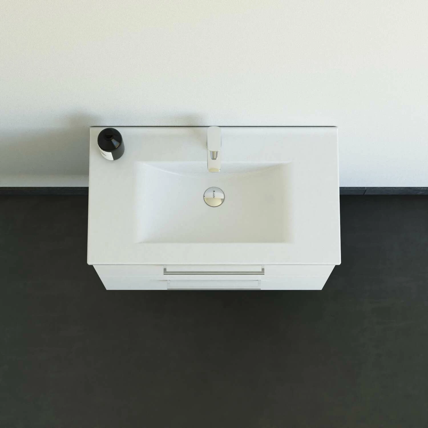 Dansani Mido+ Möbelset Mit Amber Keramik Waschtisch Und 2 Schubladen Weiß Matt 81 Cm – Bild 2