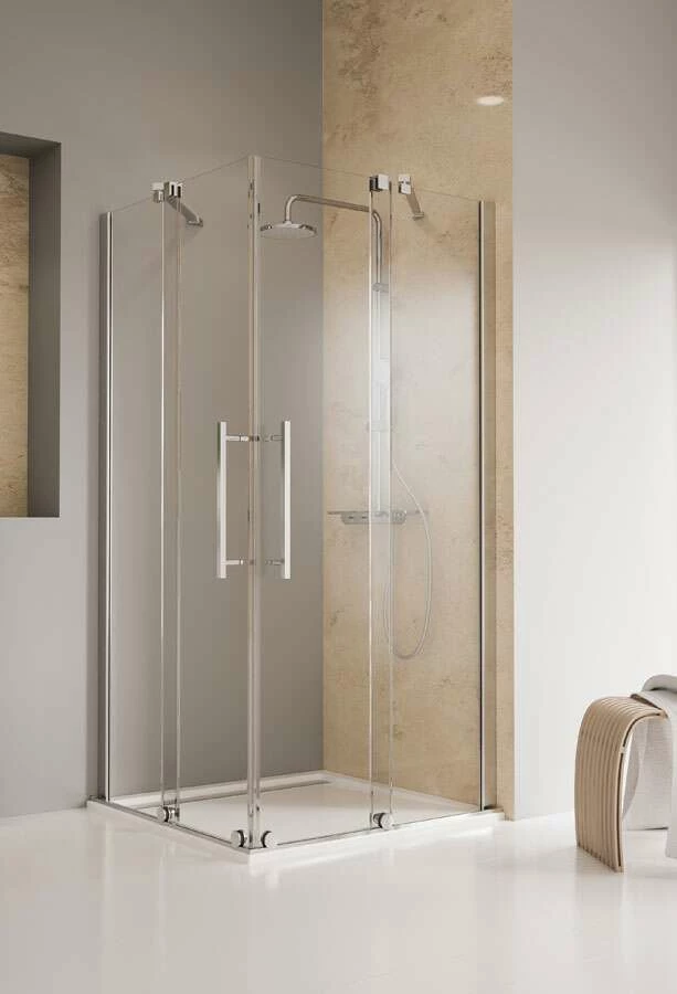 Schulte Toura Eckeinstieg Schiebetür Mit Rollen Unten 8 Mm – Bild 2