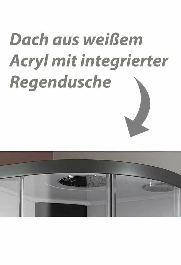 Maw By GEO Komplettdusche Fertigdusche FAST Eckeinstieg 90 X 90 X 215 Cm – Bild 2