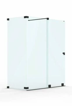 SCHĂ–NER WOHNEN-Kollektion Walk-In Dusche Fit - Mit Schiebeelement Und Seitenwand 8 Mm Black Version