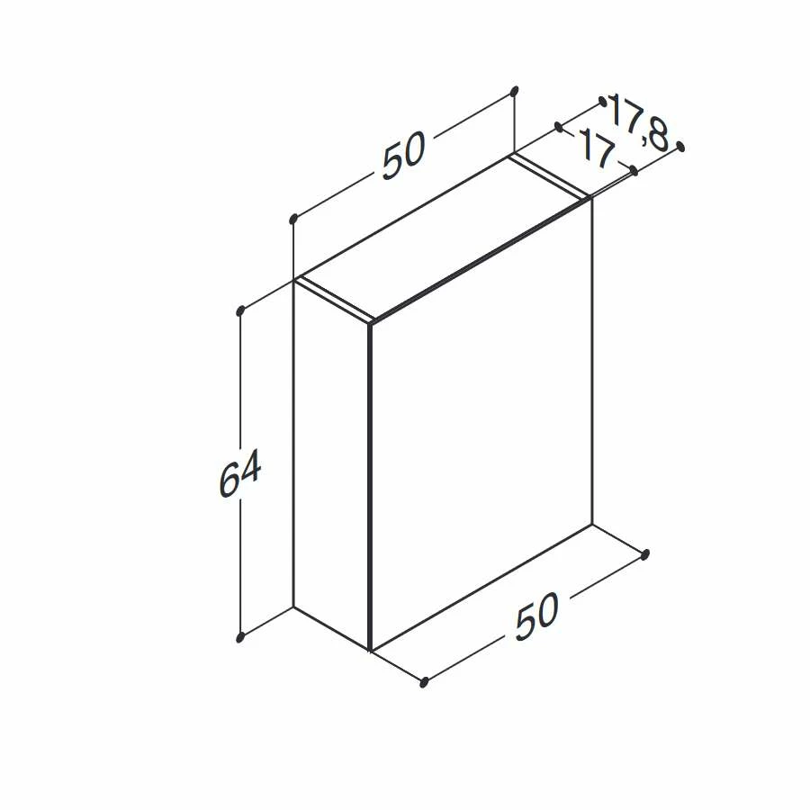 Dansani Spar-Set Multo+ Lotto Mit Spiegelschrank Und Lampe Schwarz Struktur 55 Cm – Bild 4