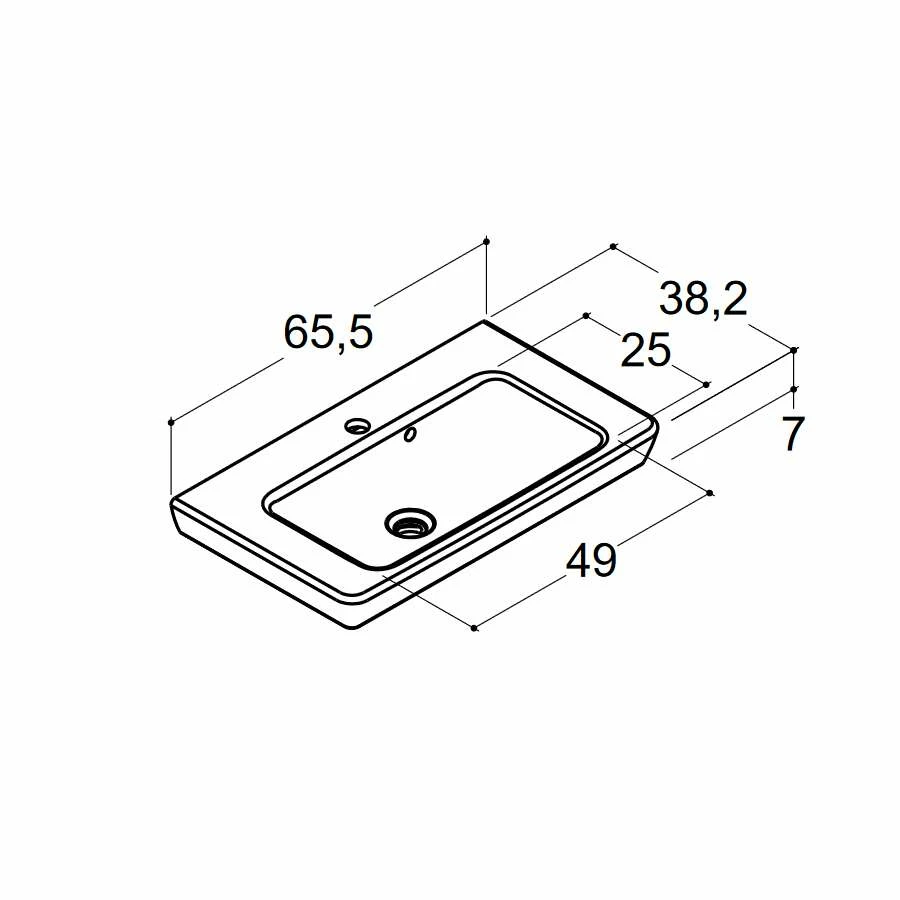 Dansani Spar-Set Multo+ Lotto Mit Spiegel Und Lampe Grau Matt 65 Cm – Bild 6