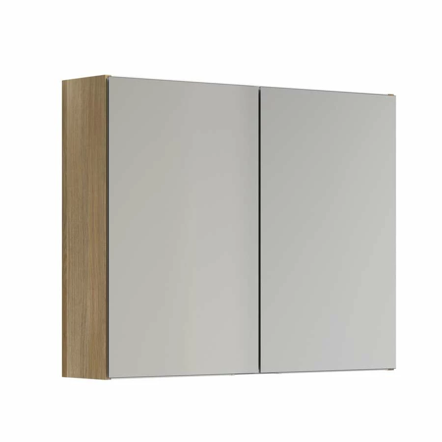 Dansani Spar-Set Multo+ Lotto Mit Spiegelschrank Und Lampe Warme Eiche 85 Cm – Bild 3