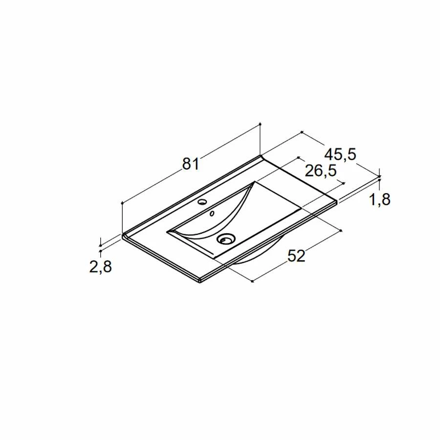 Dansani Spar-Set Multo+ Amber Mit Spiegel Und Lampe Pine Grey 81 Cm – Bild 6