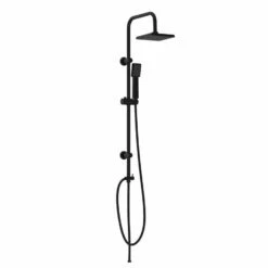 Eisl EASY ENERGY Überkopf-Brauseset, Schwarz Matt