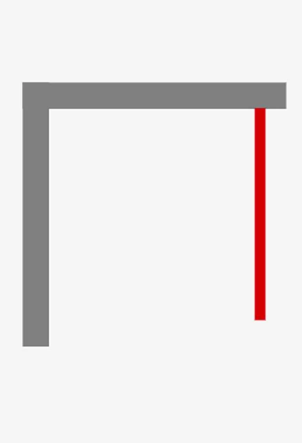 Dusar Walk In Palladium Neo 6 Mm Duschwand 90x200 Cm Nano-Clean-Beschichtung Grauglas – Bild 4