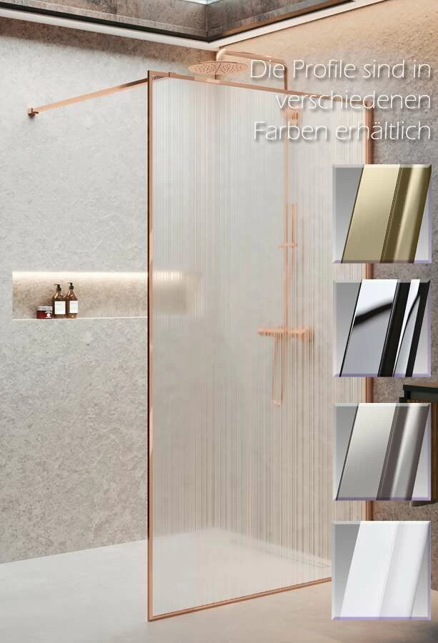 Novellini HP ART Duschwand Walk In Creativo – Bild 3