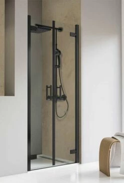 Schulte Toura Drehtür Pendeltür In Nische 8 Mm Black Style