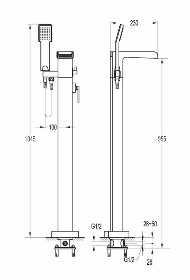 Ottofond Freistehende Standarmatur Niagara â Bild 2