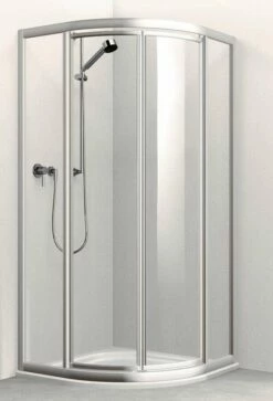 Koralle Duschkabine TwiggyTop Rund Mit Pendeltüren