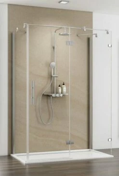 Schulte MasterClass U-Kabine Drehtür An Nebenteil Mit 2 Seitenwänden