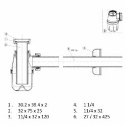 Raumsparsiphon-Set La Vie