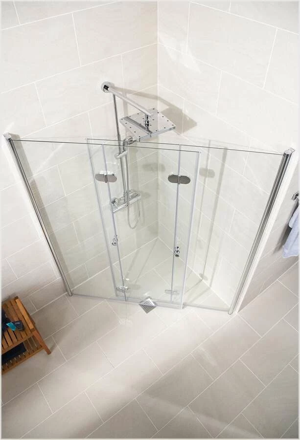 Schulte Garant 2.0 Drehfalttür Als Eckeinstieg Barrierefrei Express Plus – Bild 2