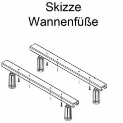 Ottofond Wannenfüße Universal Für Ottofond Badewannen