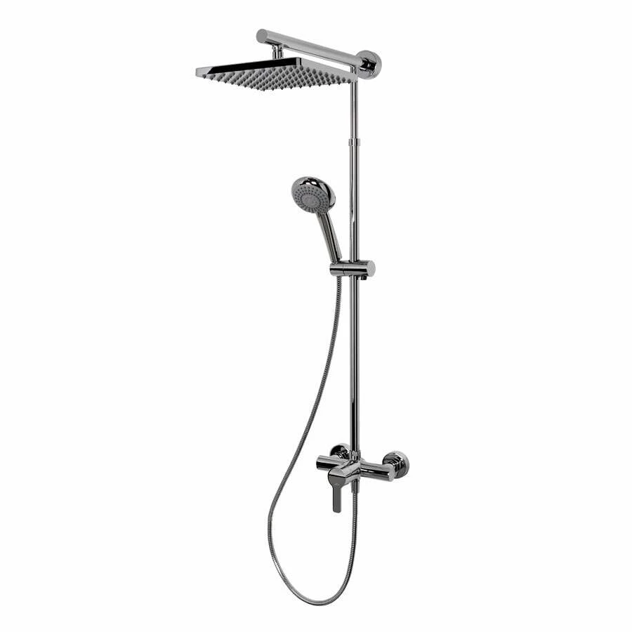 Schulte Duschmaster Rain Mit Einhebelmischer, Kopfbrause Eckig