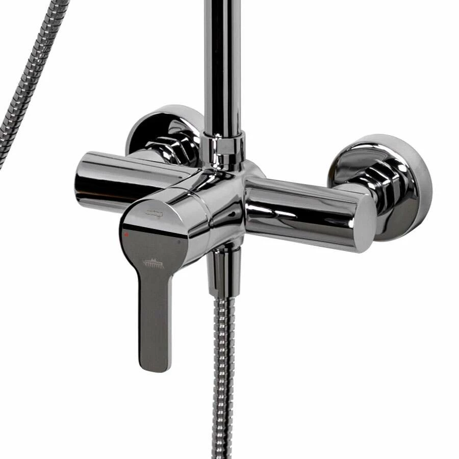 Schulte Duschmaster Rain Mit Einhebelmischer, Kopfbrause Eckig – Bild 3