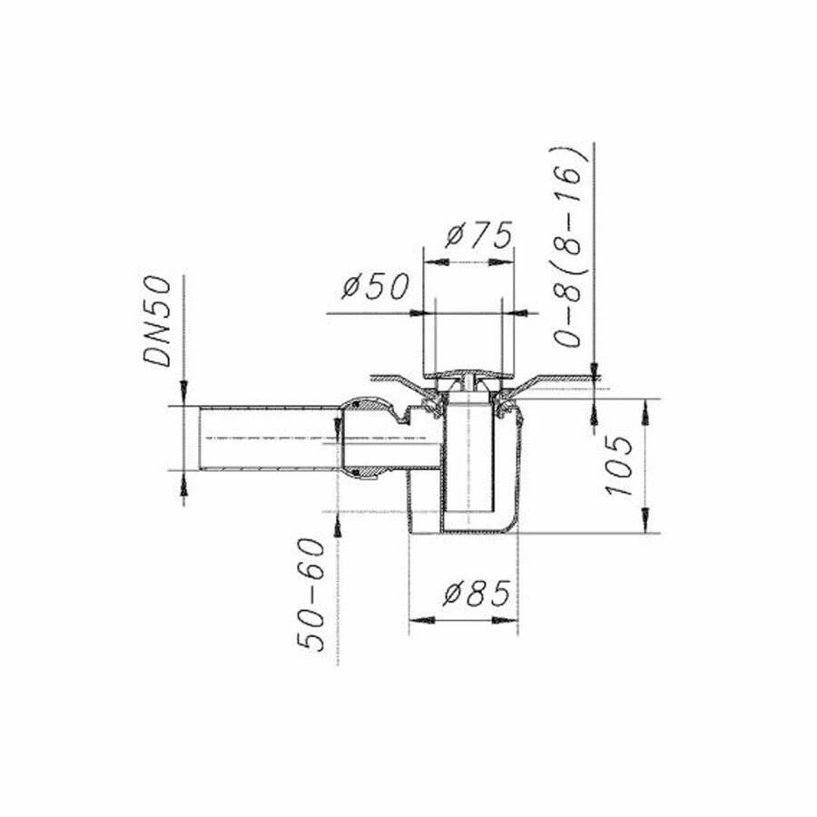 Schulte Duschwanne F Classic Für Radius 550 Mit Schürze – Bild 4
