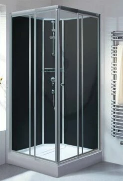 Schulte Komplettduschkabine Korfu II Schwarz