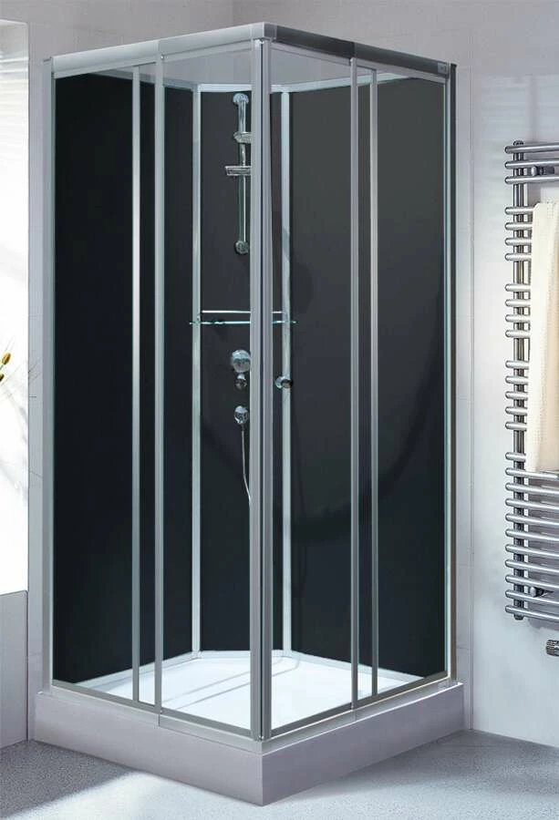 Schulte Komplettduschkabine Korfu II Schwarz