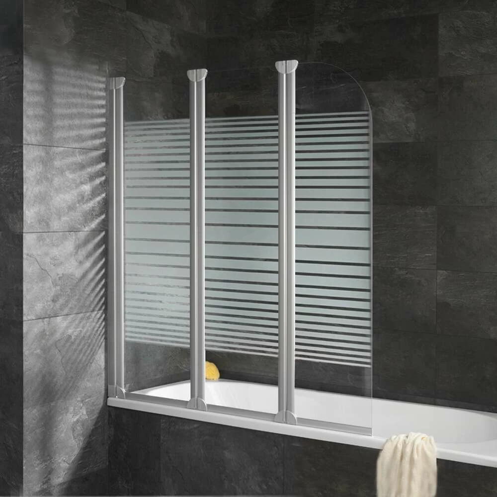 Schulte Alexa Style Badewannenaufsatz 3-teilig Mit Dekor Querstreifen