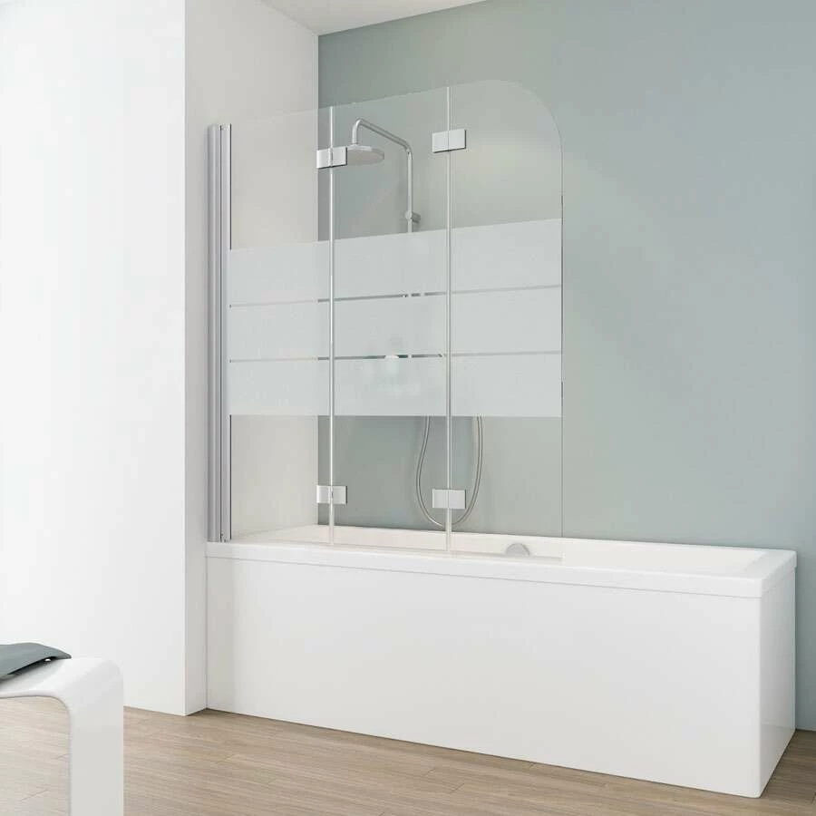 Schulte Sunny Badewannenaufsatz 3-teilig Mit Dekor – Bild 2