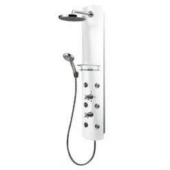 Schulte Duschmaster Mit Kopfbrause Und Thermostat In Alu-Weiß