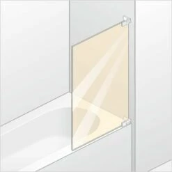 Hüppe Studio Paris Badewannenaufsatz 1-teilig Rechts