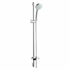 Hansgrohe Duschset Brause Croma Vario 100 + Stange Unica C 90 Cm